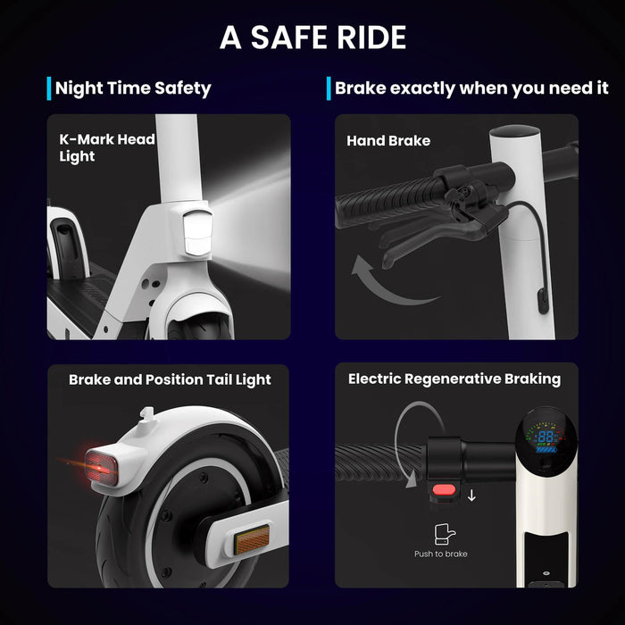 AnyHill UM-2 Electric Scooter with Replaceable Battery Pack