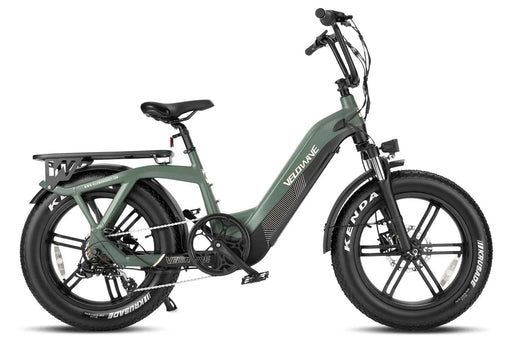 Velowave - Pony Step-Thru Electric Bike With Rack And Fender.