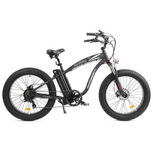 Ecotric - UL Certified-Ecotric Hammer Electric Fat Tire Beach Snow Bike-Matt Black