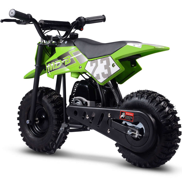 MotoTec Supermoto 50cc 2-Stroke Kids Dirt Bike Green
