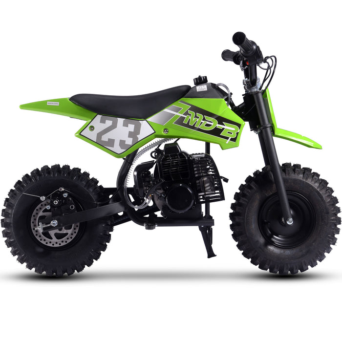 MotoTec Supermoto 50cc 2-Stroke Kids Dirt Bike Green