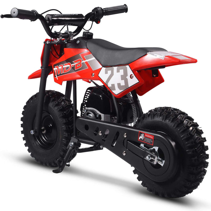 MotoTec Big Supermoto 50cc 2-Stroke Kids Dirt Bike Red