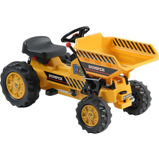 Moto Tech - Kalee Kids Pedal Tractor with Dump Bucket Yellow