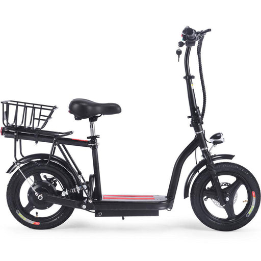 MotoTec - Cruiser 48v 350w Lithium Electric Scooter Black