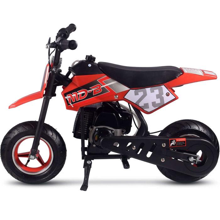 MotoTec Supermoto 50cc 2-Stroke Kids Dirt Bike Red