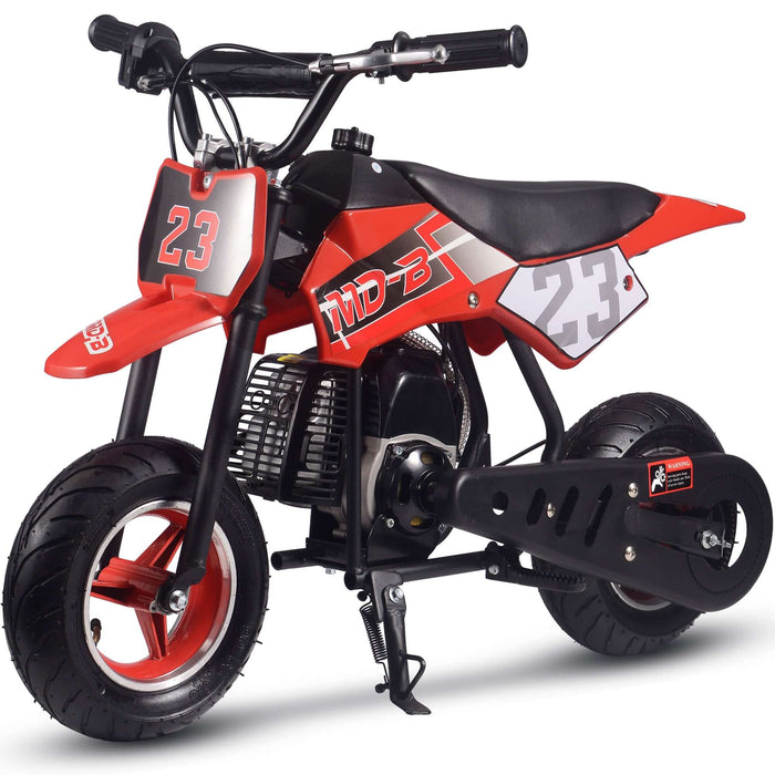 MotoTec Supermoto 50cc 2-Stroke Kids Dirt Bike Red