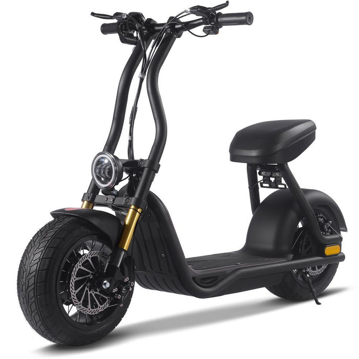 MotoTec - Diablo 48v 1000w Lithium Electric Scooter Black