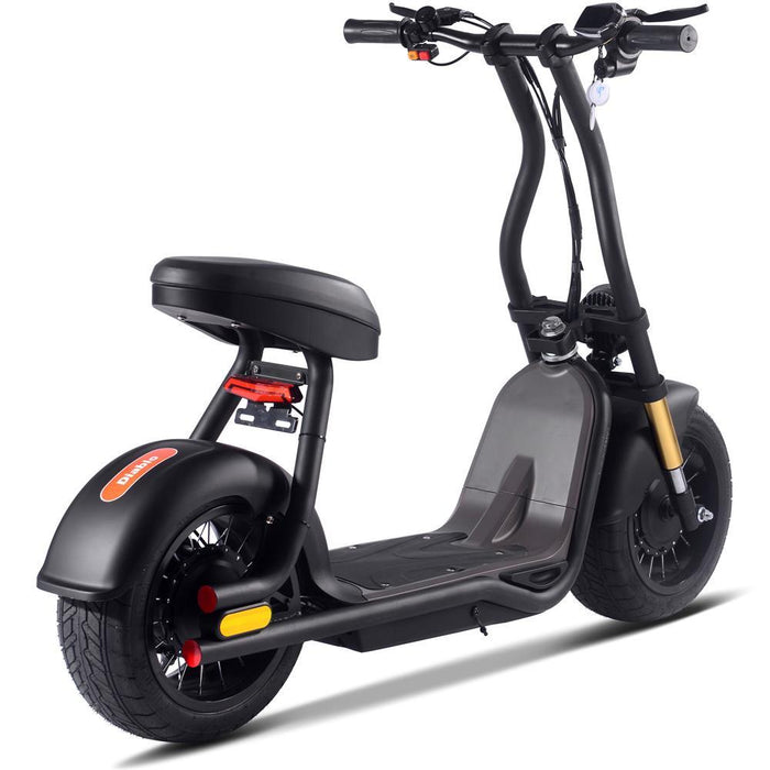 MotoTec - Diablo 48v 1000w Lithium Electric Scooter Black