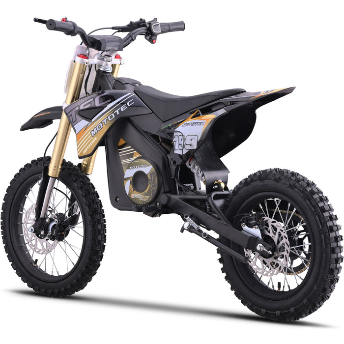 MotoTec 48v Pro Electric Dirt Bike 1800w Lithium Orange
