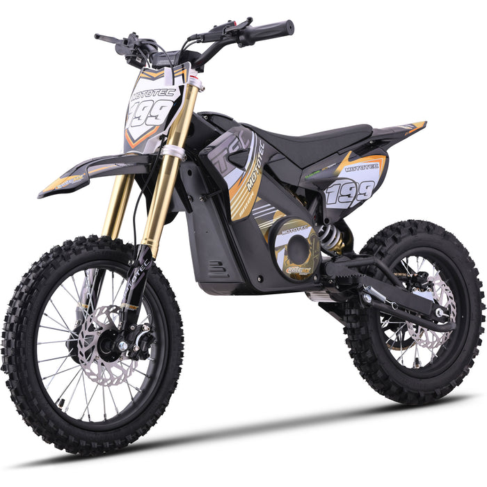 MotoTec 48v Pro Electric Dirt Bike 1800w Lithium Orange