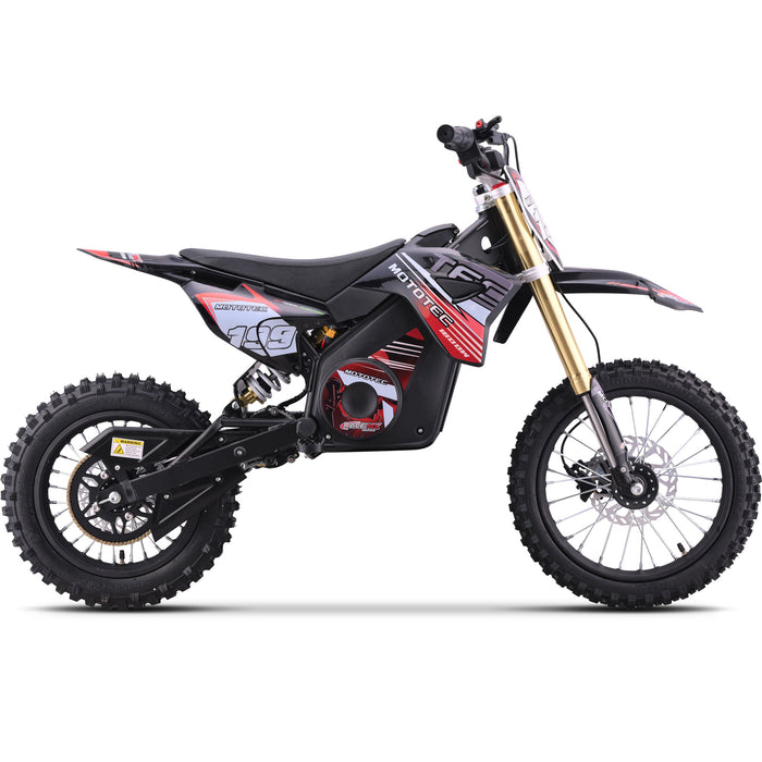 MotoTec 48v Pro Electric Dirt Bike 1800w Lithium Pink