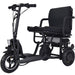 MotoTec - Folding Mobility Electric Trike 48v 700w Dual Motor Lithium Black