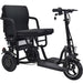 MotoTec - Folding Mobility Electric Trike 48v 700w Dual Motor Lithium Black