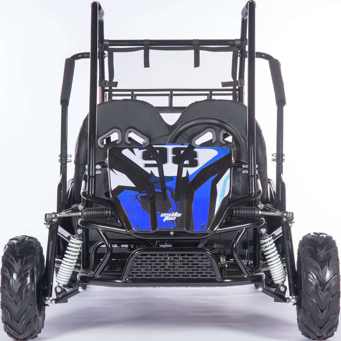 MotoTec Mud Monster XL 212cc 2 Seat Go Kart Full Suspension Blue
