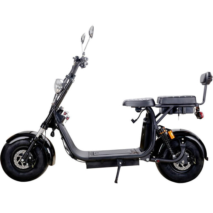 MotoTec - Knockout 60v 2000w Lithium Electric Scooter Black