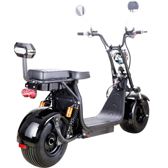 MotoTec - Knockout 60v 2000w Lithium Electric Scooter Black