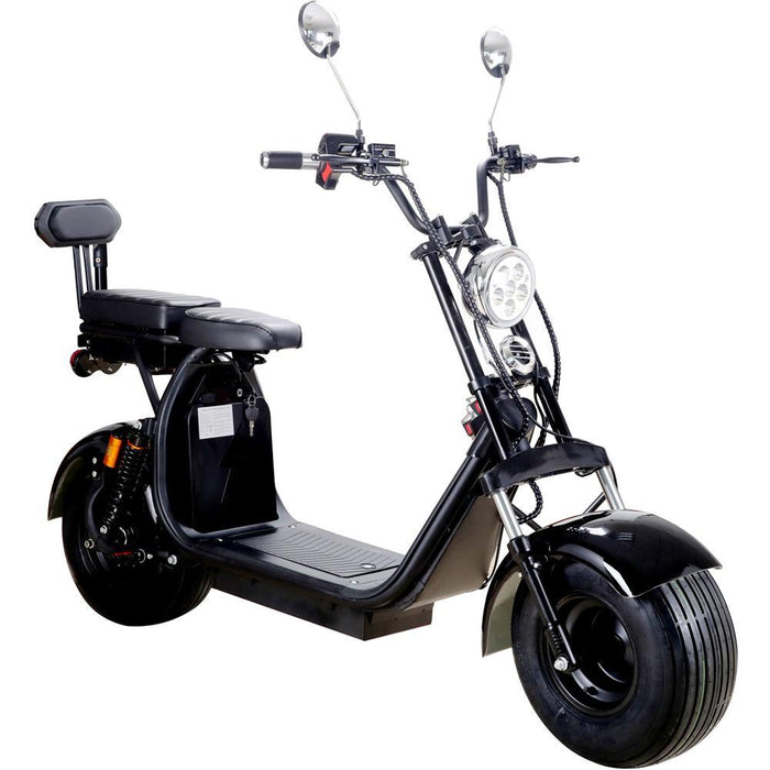 MotoTec - Knockout 60v 2000w Lithium Electric Scooter Black