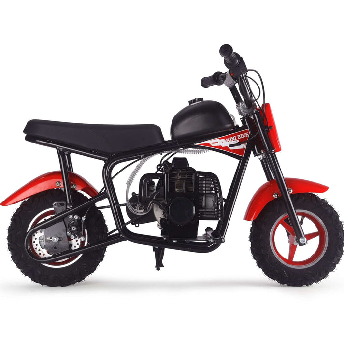 MotoTec Urchin 49cc 2-Stroke Kids Gas Mini Bike Red