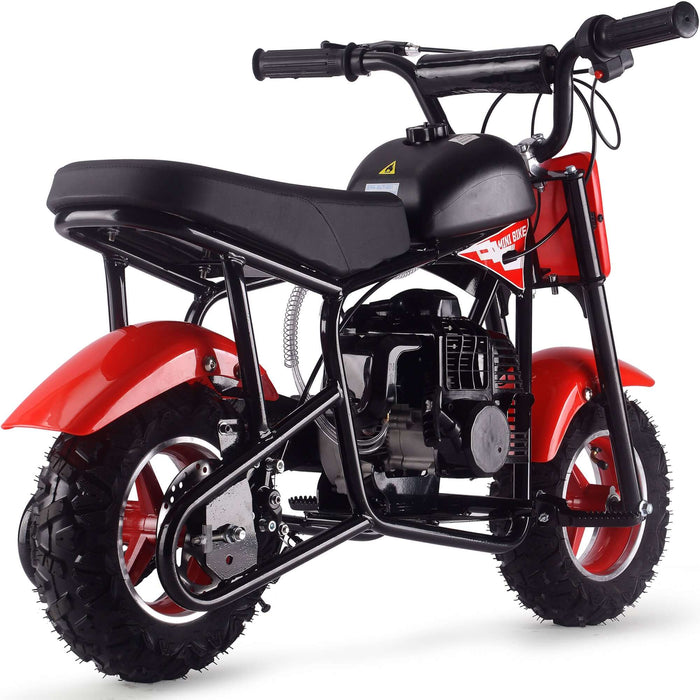 MotoTec Urchin 49cc 2-Stroke Kids Gas Mini Bike Red