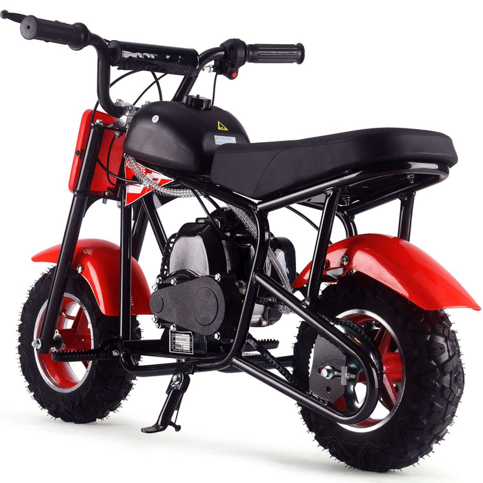 MotoTec Urchin 49cc 2-Stroke Kids Gas Mini Bike Red