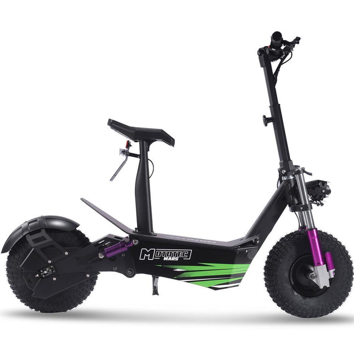 MotoTec - Mars 48v 2500w Electric Scooter Black