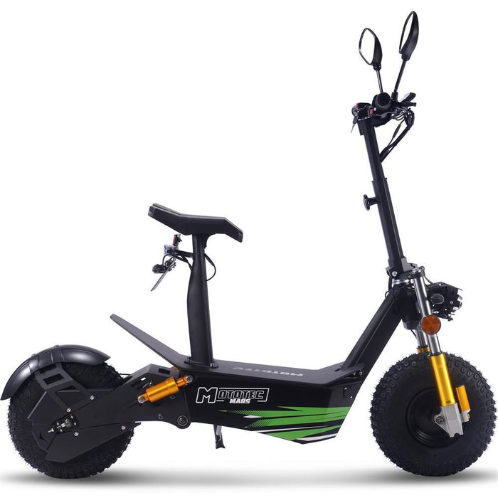 MotoTec - Mars 60v 3500w Electric Scooter Black