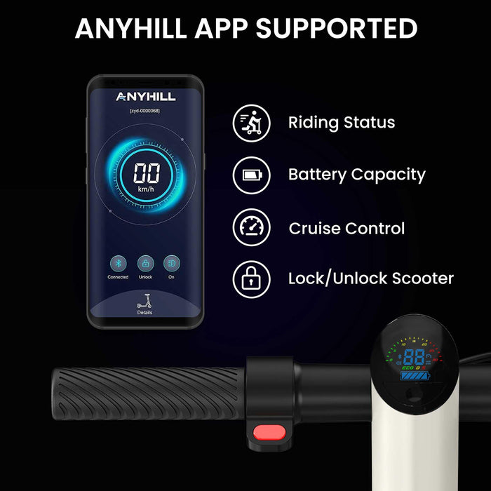 AnyHill UM-2 Electric Scooter with Replaceable Battery Pack