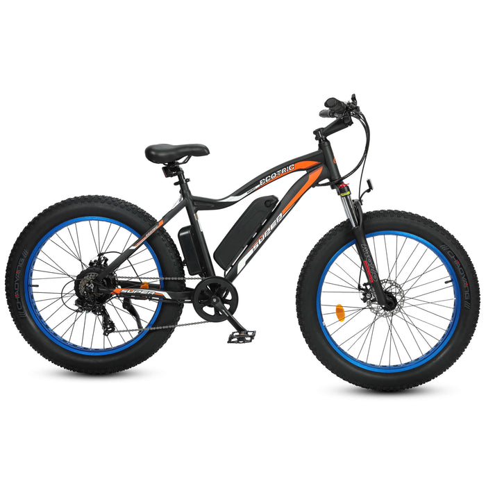 Ecotric - UL Certified-Ecotric Rocket Fat Tire Beach Snow Electric Bike - Blue