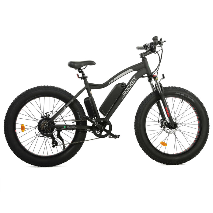 Ecotric - UL Certified-Ecotric Rocket Fat Tire Beach Snow Electric Bike - Matt Black